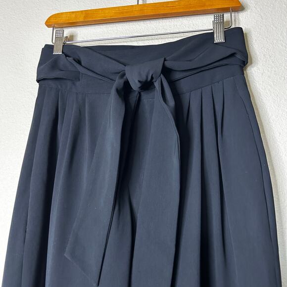 Jarbo Wrap Pants NWT Size 0 Black 100%‎ Cotton Cropped Basic Minimal Boho - Picture 3 of 7